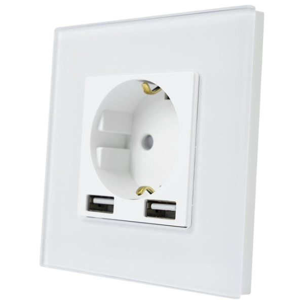 Priză Caligate 1FAA-WT 220 - 240 V / Type-F / White photo 3