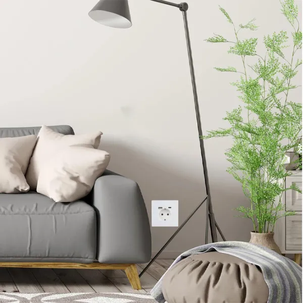 Priză Caligate 1FAC-WT 220 - 240 V / Type-F / White photo 4