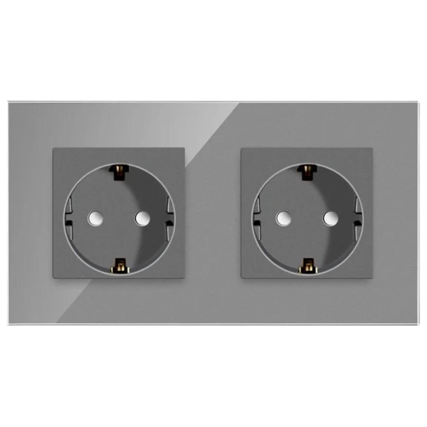 Розетка Caligate M2F-GY 220 - 240 В / Type-F / Серый photo 1 Розетка Caligate M2F-GY 220 - 240 В / Type-F / Серый photo 1