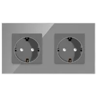 Priză Caligate M2F-GY 220 - 240 V / Type-F / Gray