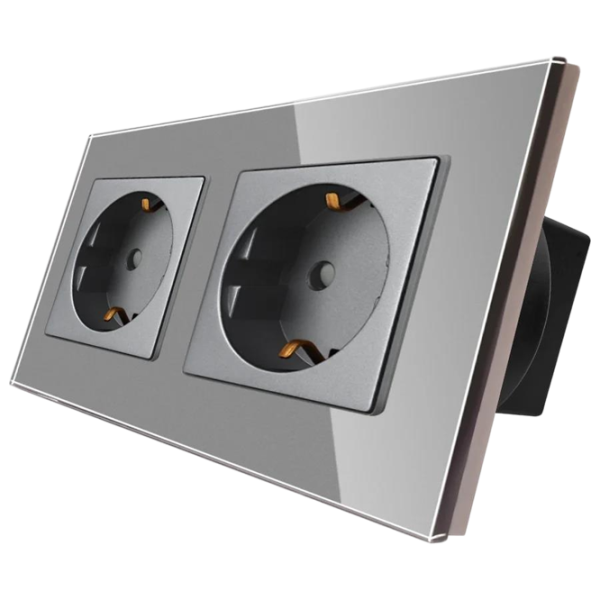 Розетка Caligate M2F-GY 220 - 240 В / Type-F / Серый photo 2 Розетка Caligate M2F-GY 220 - 240 В / Type-F / Серый photo 2