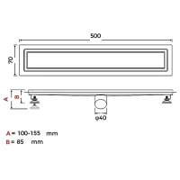 Rigolă de duș Gappo G85007-4 Inox photo 2