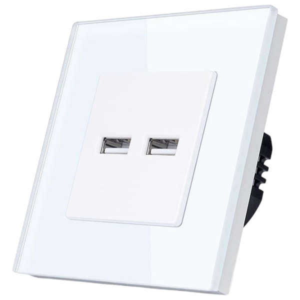Розетка Caligate 2USB3.1-WT 220 - 240 В / USB Type-A / Белый photo 1 Розетка Caligate 2USB3.1-WT 220 - 240 В / USB Type-A / Белый photo 1
