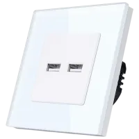 Priză Caligate 2USB3.1-WT 220 - 240 V / USB Type-A / White