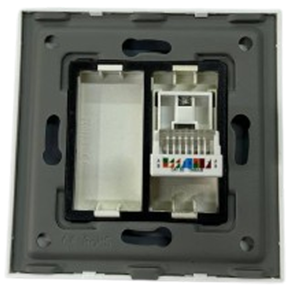Priză Caligate 1/2CAT5E.1/2BLK-GD  / RJ45 / Gold photo 2 Priză Caligate 1/2CAT5E.1/2BLK-GD  / RJ45 / Gold photo 2