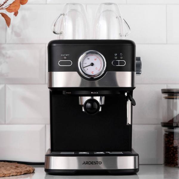 Кофемашина Ardesto YCM-E16B  / 1.5 л / Черный photo 7