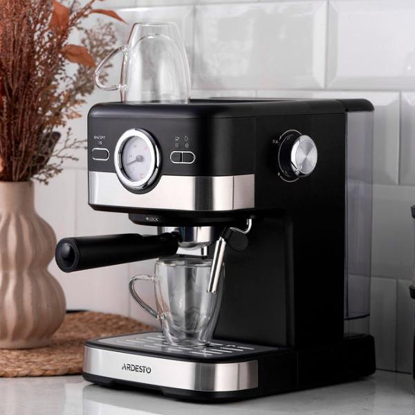 Кофемашина Ardesto YCM-E16B  / 1.5 л / Черный photo 8