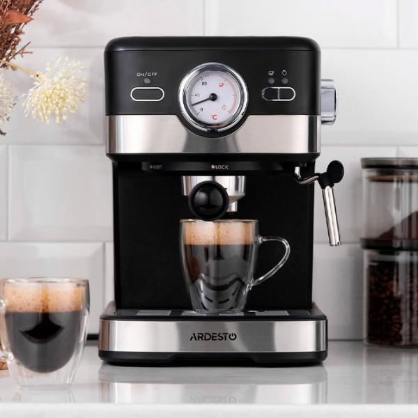 Кофемашина Ardesto YCM-E16B  / 1.5 л / Черный photo 9