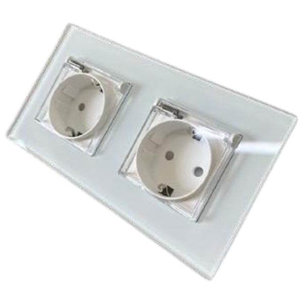 Priză Caligate M2FWP-WT  220 - 240 V / Type-F / White photo 1 Priză Caligate M2FWP-WT  220 - 240 V / Type-F / White photo 1