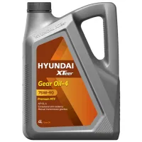 Трансмиссионное масло Hyundai XTeer Gear Oil GL-4 4л / синтетическое / 75W-90