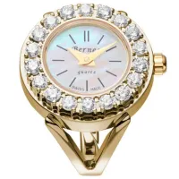 Кольцо с часами для женщин BERNEY 822 P Кварцевый / 19 мм