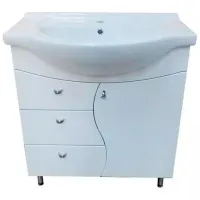 Dulap cu lavoar Miscellaneous S-Line 75 PAL / White