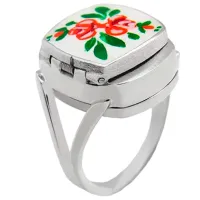 Кольцо с часами для женщин BERNEY 802 Кварцевый / 19 x 16 мм