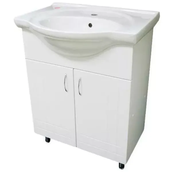 Шкаф с умывальником Aquaplus Clasic 55 ЛДСП / White photo 1