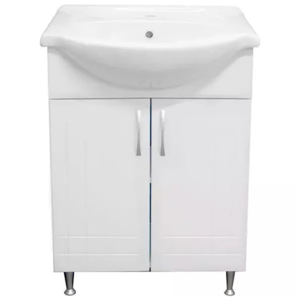 Шкаф с умывальником Aquaplus Clasic 65 ЛДСП / White photo 1