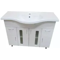 Шкаф с умывальником Aquaplus Clasic 100 ЛДСП / White