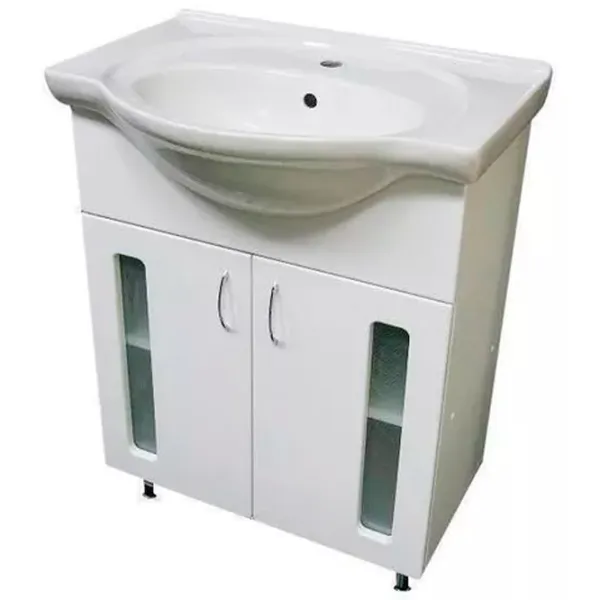 Шкаф с умывальником Aquaplus Clasic 65 ЛДСП / White photo 1