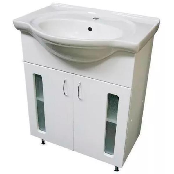 Шкаф с умывальником Aquaplus Clasic 65 ЛДСП / White photo 1
