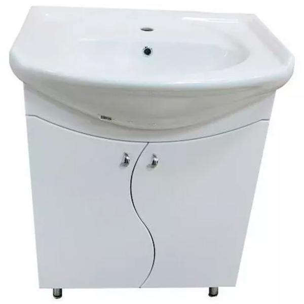 Шкаф с умывальником Miscellaneous S-Line 65 ЛДСП / White photo 1