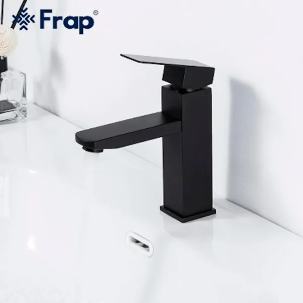 Смеситель для умывальника Frap F 10802-6 Однорычажный photo 3 Смеситель для умывальника Frap F 10802-6 Однорычажный photo 3