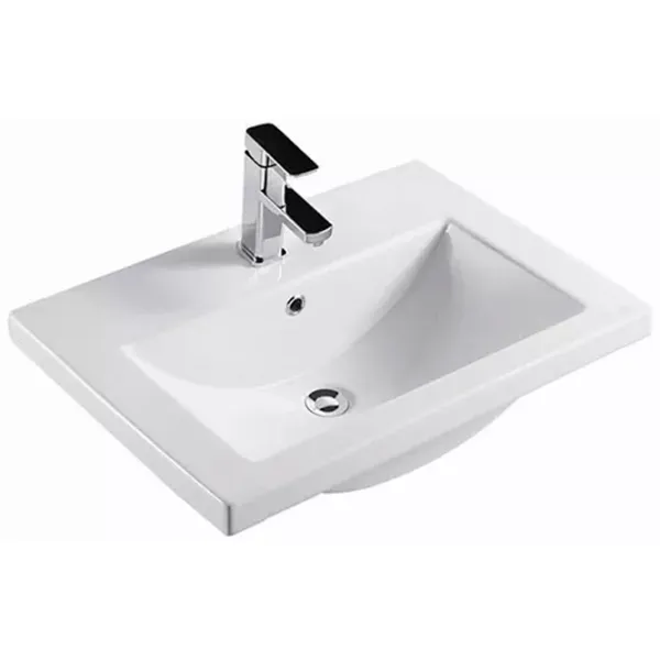 Шкаф с умывальником Quattro Modena WHITE 60 ЛДСП / White photo 2