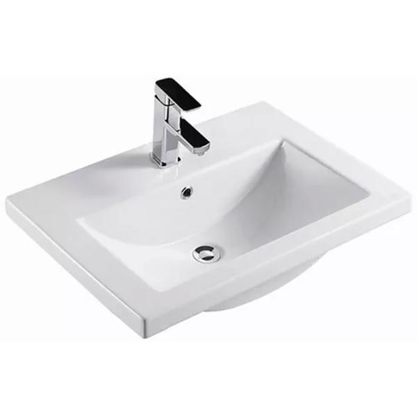 Шкаф с умывальником Quattro Modena WHITE 60 ЛДСП / White photo 2