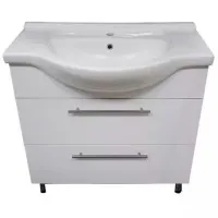 Dulap cu lavoar Quattro BURGAS PAL / White