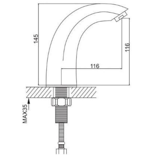 Baterie lavoar Gappo G517 Sensor photo 2 Baterie lavoar Gappo G517 Sensor photo 2