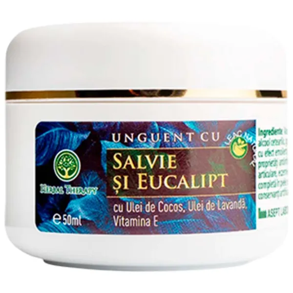 Unguent Herbal Therapy Salvie și Eucalipt White / 0.05l photo 1 Unguent Herbal Therapy Salvie și Eucalipt White / 0.05l photo 1