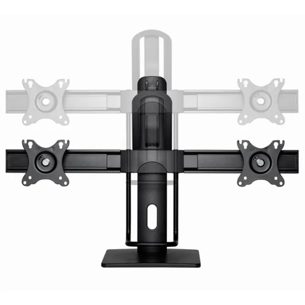 Suport pentru monitor Gembird MS-D2-01 VESA 100 x 100 mm/ Black photo 9