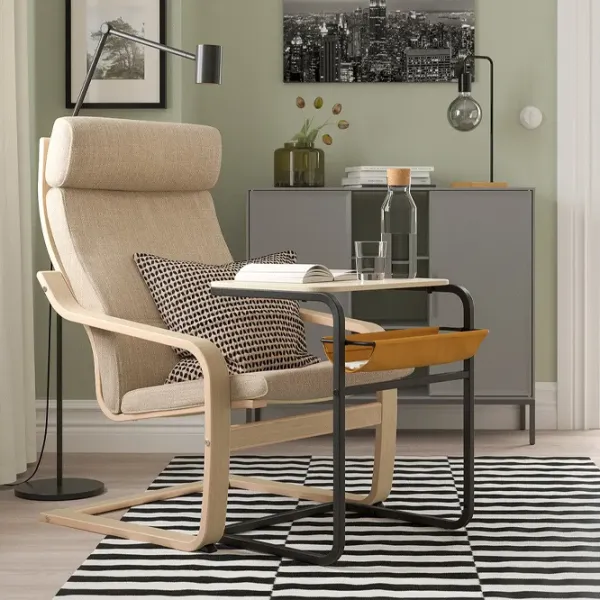 Masă consolă Ikea Olserod  Black / Metal photo 6