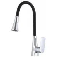 Baterie pentru bucătărie Frap F 4471 Mono comandă / flexibil / Alamă / Black