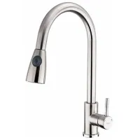 Baterie pentru bucătărie Frap F 60899-1 Mono comandă / extractibilă / Inox / Crom