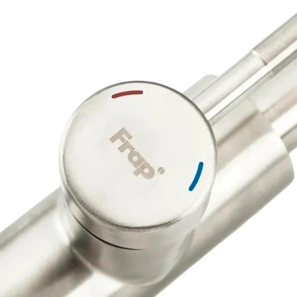 Смеситель для кухни Frap F 60899-1 Однорычажный / выдвижной / Нержавеющая сталь / Хром photo 3