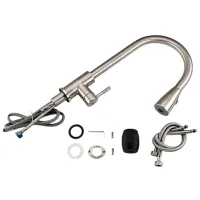 Baterie pentru bucătărie Frap F 60899-1 Mono comandă / extractibilă / Inox / Crom photo 7