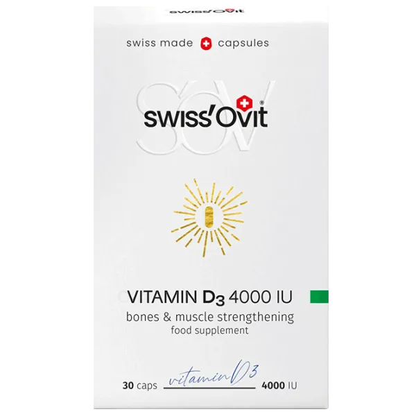 Витамины SwissOvit Vitamina D3 (4840257008215) 30 капсул photo 1 Витамины SwissOvit Vitamina D3 (4840257008215) 30 капсул photo 1