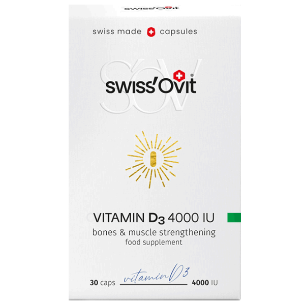 Витамины SwissOvit Vitamina D3 (4840257008215) 30 капсул photo 1 Витамины SwissOvit Vitamina D3 (4840257008215) 30 капсул photo 1