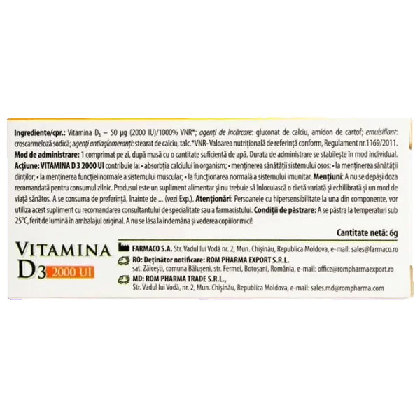 Vitamine SwissOvit Vitamina D3 (4840257008208) 30 capsule photo 3 Vitamine SwissOvit Vitamina D3 (4840257008208) 30 capsule photo 3