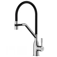 Baterie pentru bucătărie Frap F 4497-9 Mono comandă / Pivotantă / Alamă / Black