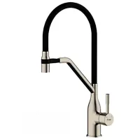 Baterie pentru bucătărie Frap F 4497-5 Mono comandă / Pivotantă / Alamă / Black