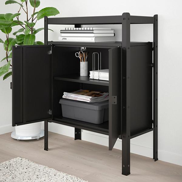 Comodă pentru birou Ikea Bror  110 x 85 x 40 / Metal / Black photo 5