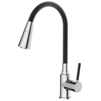 Baterie pentru bucătărie Frap F 4044 Mono comandă / Pivotantă / Alamă / Black