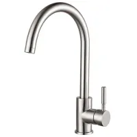 Baterie pentru bucătărie Frap F 40899 Mono comandă / Pivotantă / Alamă / Inox