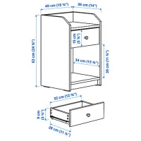 Set pentru dormitor Ikea Hauga 2 LPAL / White photo 8