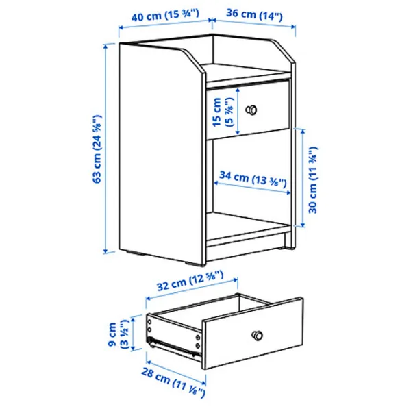 Set pentru dormitor Ikea Hauga 3  LPAL / White photo 8
