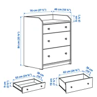 Set pentru dormitor Ikea Hauga 2 LPAL / White photo 7