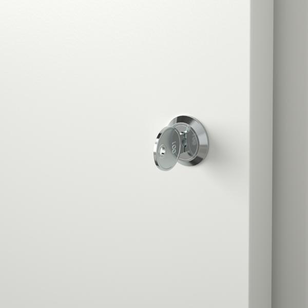 Comodă pentru birou Ikea Trotten 110 x 80 x 55 / Metal / Alb photo 3