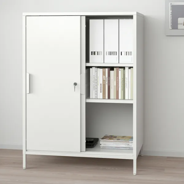 Comodă pentru birou Ikea Trotten 110 x 80 x 55 / Metal / Alb photo 4