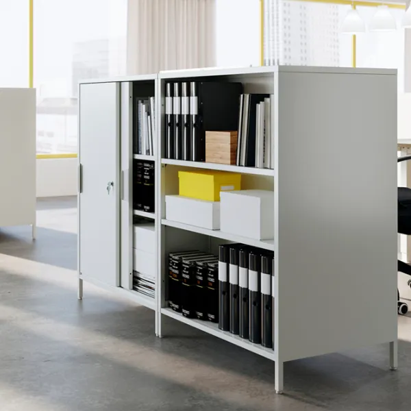 Comodă pentru birou Ikea Trotten 110 x 80 x 55 / Metal / Alb photo 6