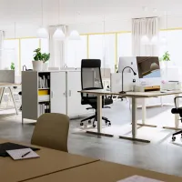 Comodă pentru birou Ikea Trotten 110 x 80 x 55 / Metal / Alb photo 7